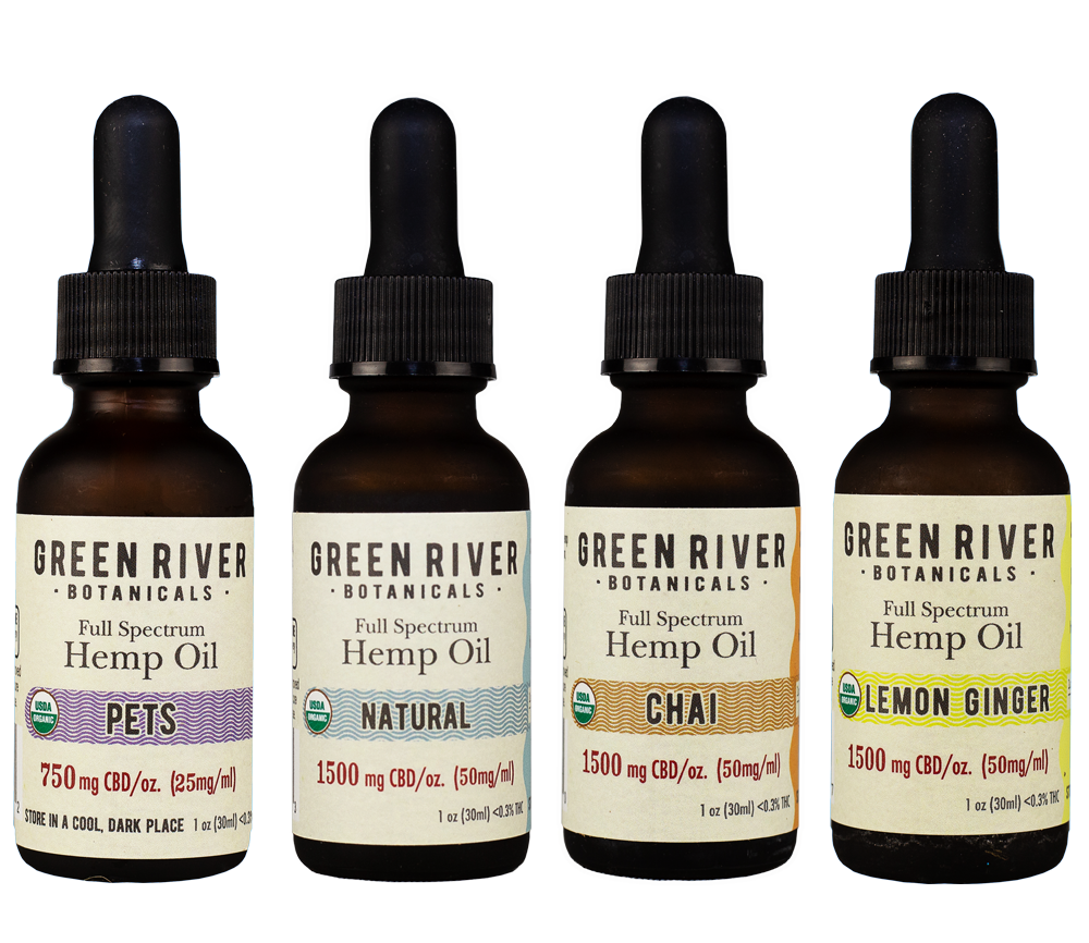 Green River Botanicals Organic Hemp Oil Flavors